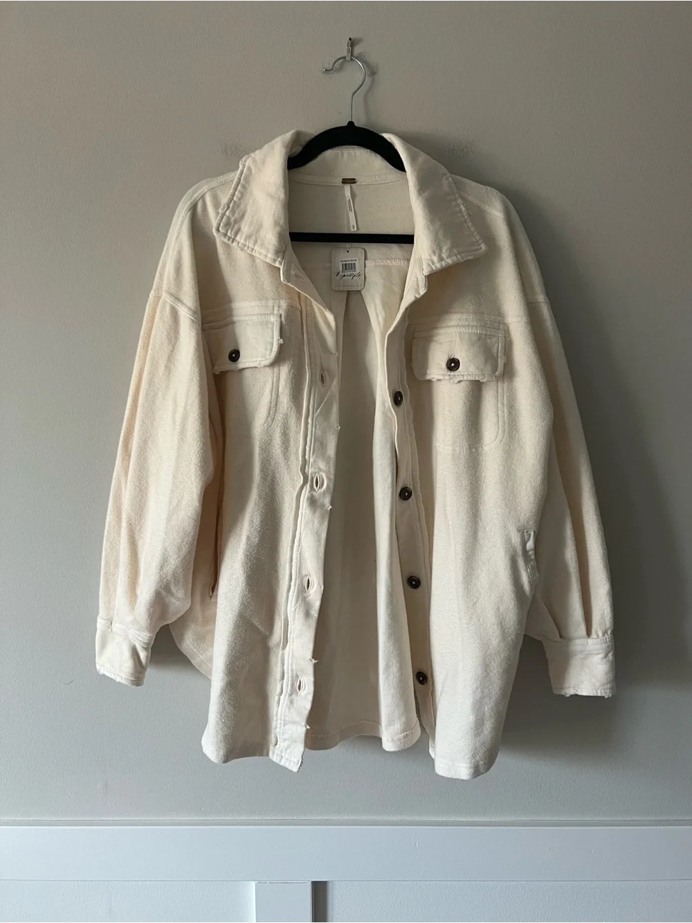 NWT Free People Ruby Jacket Champagne Dreams Oversized Shacket XS